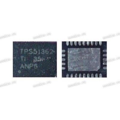 Микросхема Texas Instruments TPS51362, TPS51362RVER, HPA02240RVER QFN-28 (Asus p/n: 06018-00720000)