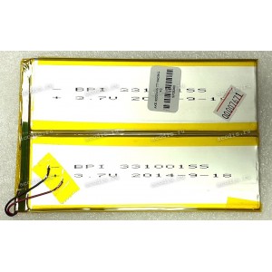 АКБ Li-Pol 3,7V 6000mAh 155x100x3,3 mm с контроллером 2 pin (33100155), разбор (Digma TT1040)