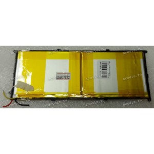 АКБ Li-Pol 3,7V 6000mAh 2x72x96x3,5 mm с контроллером 3 pin (2*359672), разбор (Digma Platina 10.2)