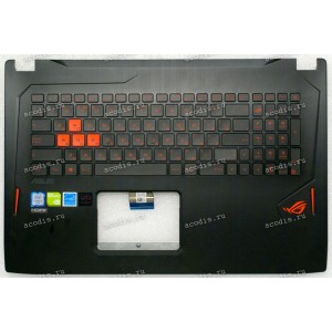 Keyboard Asus GL702VM (13NB0CQ1AP0411) + Topcase русифицированная Keyboard Asus GL702VM (13NB0CQ1AP0411) + Topcase русифицированная
