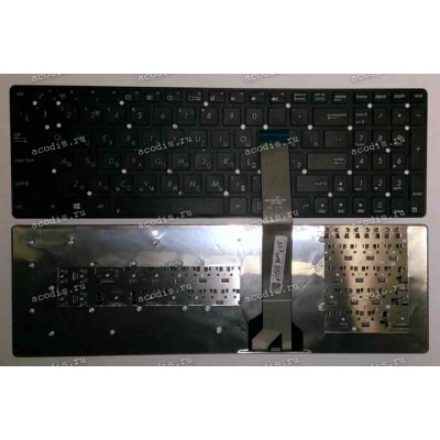 Keyboard Asus K55, S500, X501a (Black/Matte/RUO) чёрная матовая руссифицированная