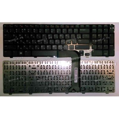 Keyboard Dell Inspiron 17, 17R, 5720, 7720, N7110, Vostro 3350, 3450, 3550, 3750, XPS 17, L702x (Black/Matte/RUO) чёрная матовая русифицированная