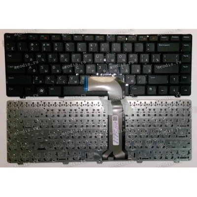 Keyboard Dell Inspiron 14R, 15R, M5040, M5050, N4110, N5040, N5050, Vostro 3350, 3450, 3550, 3555, 5520, 7520, XPS L502, L502X (Black/Matte/RUO) чёрная матовая русифицированная
