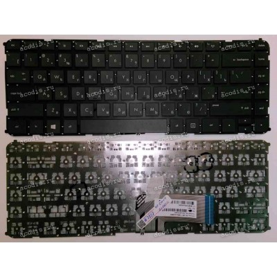 Keyboard HP/Compaq Envy Sleekbook 6-1000 (Black/Matte/RUO) черная матовая русифицированная