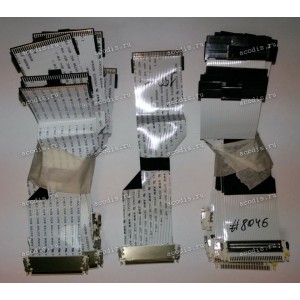 LCD LVDS FFC шлейф мониторный 30 pin обратный, шаг 1.0 mm, длина 150 mm с замками с двух сторон