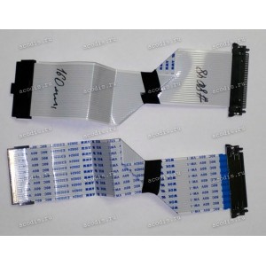 LCD LVDS FFC шлейф мониторный 30 pin обратный, шаг 1.0 mm, длина 160 mm, с замками с двух сторон