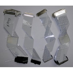 LCD LVDS FFC шлейф мониторный 30 pin обратный, шаг 1.0 mm, длина 210 mm, с замками с двух сторон