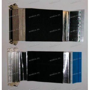LCD LVDS FFC шлейф мониторный 30 pin обратный, шаг 1.0 mm, длина 78 mm, с замком с одной стороны