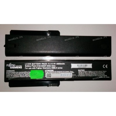 АКБ Fujitsu Siemens Amilo Si1520, Amilo Pro V3205, 564E1GB, Gigabyte W251U 10,8-11,1V Б/У < 50 %