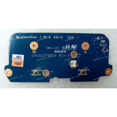 TouchPad Mouse Button board Sony VPC-S1 (p/n: DA0GD3TR6D0) 