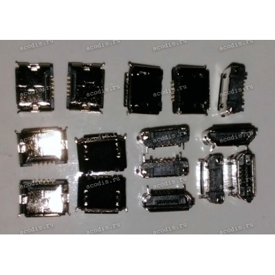 MicroUSB Jack Type B 5 pin SMD (#8441)