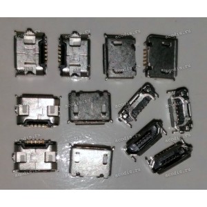 MicroUSB Jack Type B 5 pin SMD (#8442)