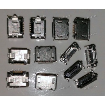 MicroUSB Jack Type B 5 pin SMD (#8442)