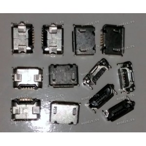 MicroUSB Jack Type B 5 pin SMD (#8442)