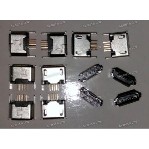 MicroUSB Jack Type B 5 pin SMD (#8443)