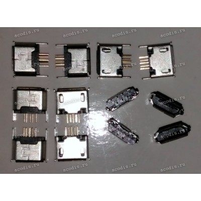 MicroUSB Jack Type B 5 pin SMD (#8443)