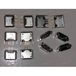 MicroUSB Jack Type B 5 pin SMD (#8443)