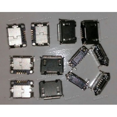 MicroUSB Jack Type B 5 pin SMD (#8444)