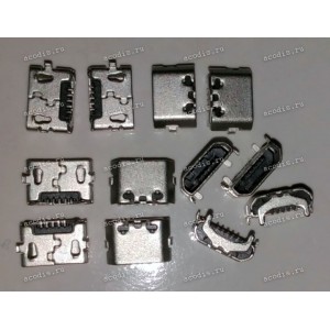 MicroUSB Jack Type B 5 pin SMD (#8445) MicroUSB Jack Type B 5 pin SMD (#8445)