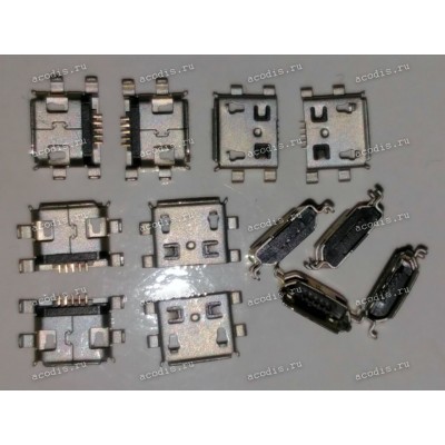 MicroUSB Jack Type B 5 pin SMD (#8446)