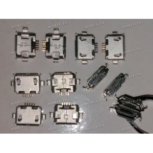 MicroUSB Jack Type B 5 pin SMD (#8447) MicroUSB Jack Type B 5 pin SMD (#8447)