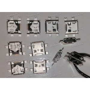 MicroUSB Jack Type B 5 pin SMD (#8448)