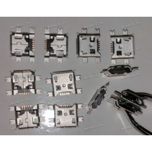 MicroUSB Jack Type B 5 pin SMD (#8448)