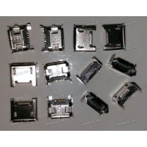 MicroUSB Jack Type B 5 pin SMD (#8449)