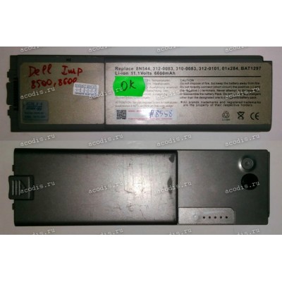 АКБ Dell Inspiron 8500, 8600, Latitude D800, Presision M60 (8N544, 310-0083, 312-0083, 312-0101, 01x284, BAT1297) 11,1V разбор