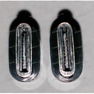 Переходник Micro USB 3.1 Type C male (штекер, папа) (USB-CM micro) 24 pin из Micro USB 2.0 Type B female (гнездо, мама) (USB-BF micro) чёрный