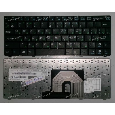 Keyboard Asus eeePC 900HA, 900SD, S101, T91, T91MT (Black/Matte/RUO) чёрная матовая русифицированная KEYBOARD 900 ENW (RU/BL) W/MS R1.0/CHICONY/RU/BLACK/MS