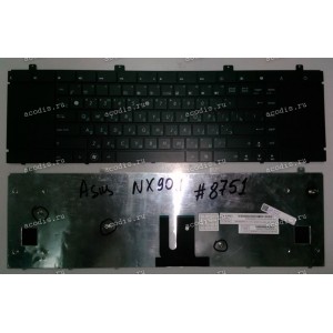 Keyboard Asus NX90J, NX90JQ (MP-09P73SU9528, 0KN0-HR1RU02) (Black/Matte/RUO) чёрная матовая русифицированная