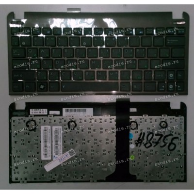 Keyboard Asus eeePC 1011*, 1015*, X101* (Black-Brown/Matte/RUO) чёрная в коричневой рамке русифицированна