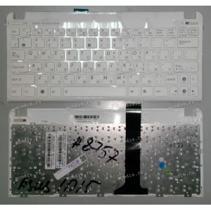 Keyboard Asus eeePC 1011*, 1015*, X101* (White-White/Matte/RUO) белая в белой рамке русифицированная