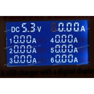 БП Универсальный Product Schematic 6*USB 5,35-5,4V 3,5A