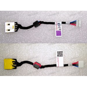 DC Jack Lenovo IdeaPad G400S, G500S, G505S (90202871, 35009990, DC30100P100) (прямоугольный) + cable 85 mm + 5 pin VILG1 DC-IN Cable DIS