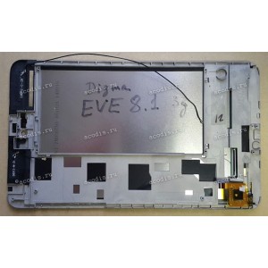 8.0 inch Digma Eve 8.1 (LCD+тач) черный с рамкой 1280x800 LED  разбор