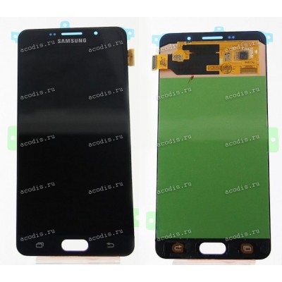 5.5 inch Samsung A710F (A7 2016) (LCD+тач) oem черный 1920x1080 LED  NEW / original
