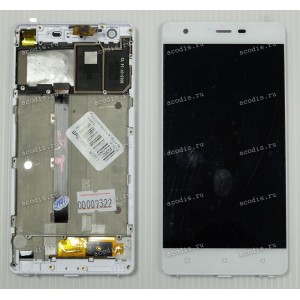 5.0 inch Digma S503 4G VOX (LCD+тач) белый с рамкой 1280x720 LED  разбор / оригинал