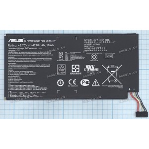АКБ Asus Fonepad ME371MG, MeMO Pad ME172V, K0W (3,75V 4270mAh 16Wh) (Prod. C11-ME172V) original