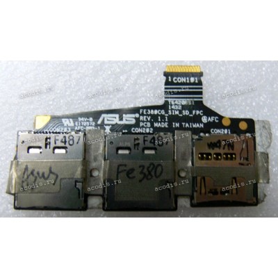 SIM + SD board Asus Fonepad 8 FE380CG (p/n: 08301-01551100)