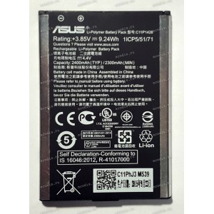 АКБ Asus ZenFone 2 Laser ZE500KG, ZE500KL (3,85V 2400mAh 9,24Wh) (Prod. C11P1428, 0B200-01480200) original разбор