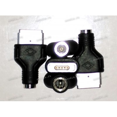 Переходник DC Plug Apple MagSafe 2 "T" из Asus, Fujitsu, Lenovo/IBM, RoverBook, Toshiba std 5,5 / 2,5 мм 2 pin