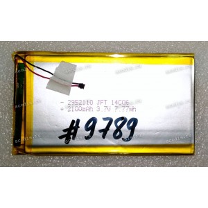 АКБ Li-Pol 3,7V 2100mAh 110x52x2,9 mm с контроллером 2 pin (2952110 JFT 14C06), разбор CYBON1F-BK