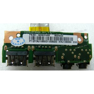 USB & Audio board Asus K43SD, K43E (p/n: 60-N3RIO1000)