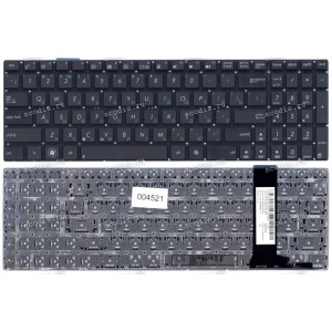 Keyboard Asus G771, N56, N56D, N56J, N56V, N76, N76V, N76Y, Q550, Q550L, R500V, R505, S550C, U500V, U500VZ (p/n: 0KN0-QX1RU13, 9Z.N8BBU.M0R, 0KN0-M32RU23, 0KNB0-6621RU00, 9Z.N8BBU.K0R) (Black/Matte/RUO) чёрная матовая русифицированная