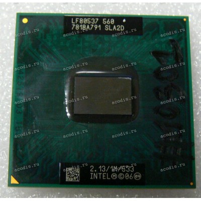 Процессор Socket P (PGA-478) Intel Celeron 560 (p/n: SLA2D) (2.13GHz=133MHz x 16, 1MB, 65nm, 31W)