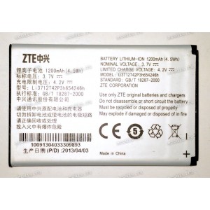 АКБ ZTE V790 Kiss III, Билайн E600 (3,7v, 1200mAh, 4,5Wh) Li3712T42P3h654246h new оригинальный