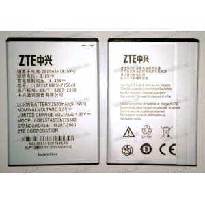 АКБ ZTE Grand X Quad V987, Leo S1 V972M, N919, N980, Skate 2 V967s, Smile Q, U935, UX990, V967, V972, V987 (3,8v, 2500mAh, 9,5Wh) Li3825T43P3h775549 new оригинальный