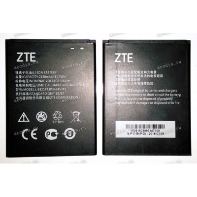 АКБ ZTE Blade L5, Blade L5 Plus (3,8v, 2150mAh, 8,17Wh) Li3821T43P3h745741 new